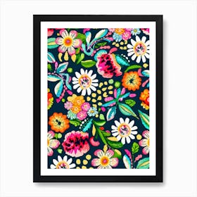 Floral Print 1 Art Print