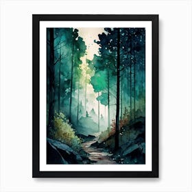 Path In The Woods Art Print