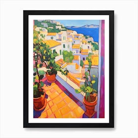 Positano Italy 1 Fauvist Painting Art Print