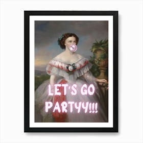 Let'S Go Party 1 Art Print