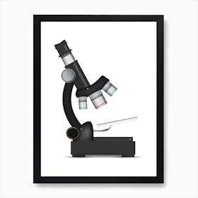 Microscope Art Print