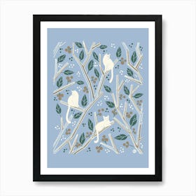 My Cozy Place [pale blue] Art Print