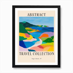 Abstract Travel Collection Poster Virgin Islands Uk 2 Art Print