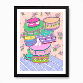 Cake Cake Cake Cake Art Print