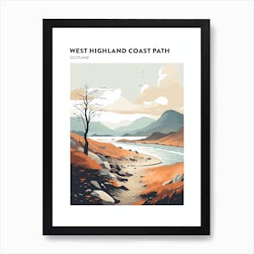 West Highland Coast Path Scotland 1 Hiking Trail Landscape Poster Art Print