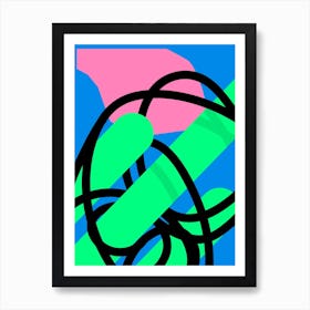 Bold Modern Abstract Art Print Art Print