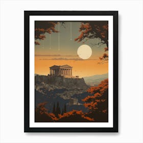 Athens' Parthenon in the Skyline Art Print