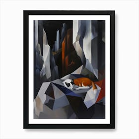 Cat In A Cave Art Print