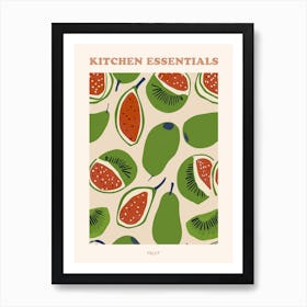 Abstract Fruit Pattern Illustration 1 Poster 2 Art Print