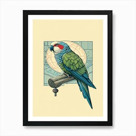 Sushi Parrot Art Print