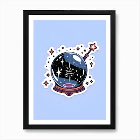 Starry Night Sticker Art Print