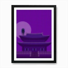 Birdman Poster In A Pixel Dots Art Style Art Print