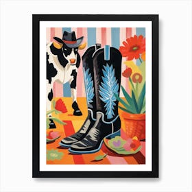 Matisse Inspired Cowgirl Boots 3 Art Print