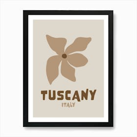 Tuscany Neutral Brown Art Print