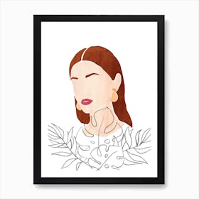 Illustration Of A Woman Poster