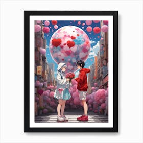 Sakura Valentine Art Print