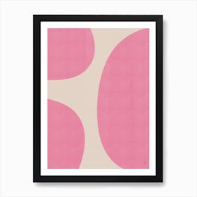 Pink Shapes Art Print