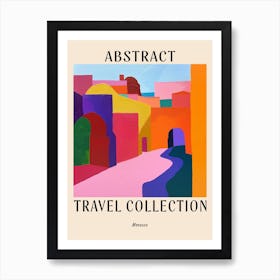 Abstract Travel Collection Poster Morocco 2 Art Print