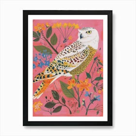 Spring Birds Snowy Owl 4 Art Print