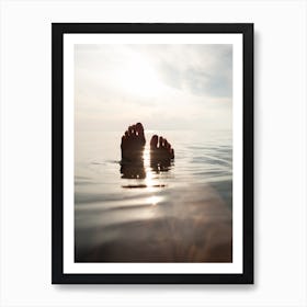 Bare Feet In Water Art Print