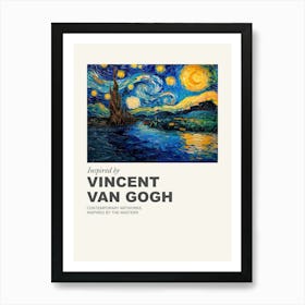 Museum Poster Inspired By Vincent Van Gogh 3 Art Print