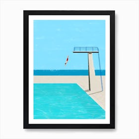 Scuba Diving , swimming collection Art Print