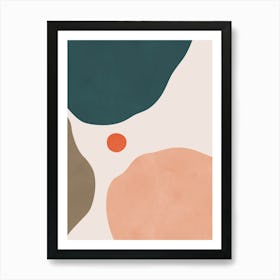 Abstract minimalist strokes 5 Art Print