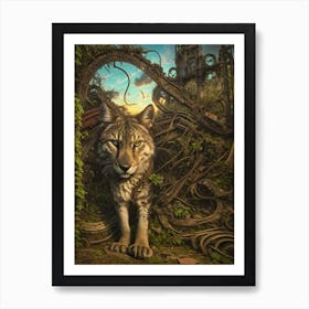 Wolf In The Forest Art Print