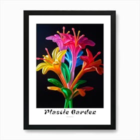 Bright Inflatable Flowers Poster Honeysuckle 1 Art Print