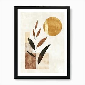 Abstract Plant Canvas Print 1 Art Print