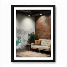 Modern Living Room Art Print