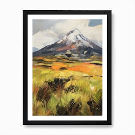 Cotopaxi Ecuador 2 Mountain Painting Art Print