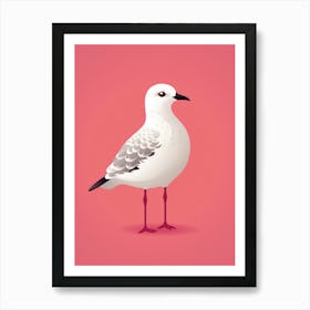 Minimalist Grey Plover 4 Illustration Art Print