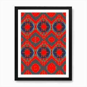 Abstract Red And Blue 8 Art Print