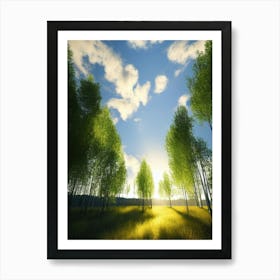 Birch Forest Art Print