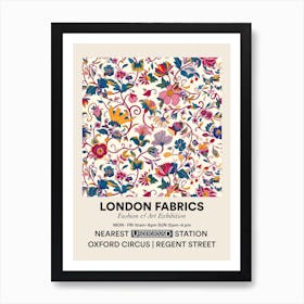 Poster Sunny Meadow London Fabrics Floral Pattern 4 Póster