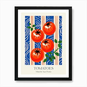 Marche Aux Fruits Tomatoes Fruit Summer Illustration 1 Art Print