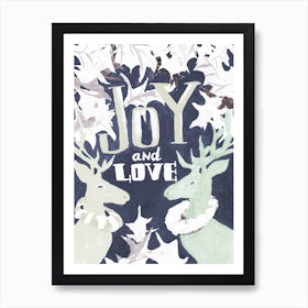 Joy And Love, dark night Art Print