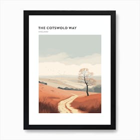 The Cotswold Way England 4 Hiking Trail Landscape Poster Art Print