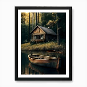 Cabin In The Woods Art Print