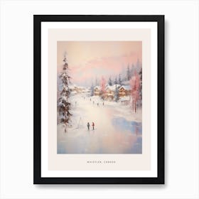 Dreamy Winter Painting Poster Whistler Canada 2 Art Print