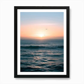 Sunrise Over The Ocean Art Print