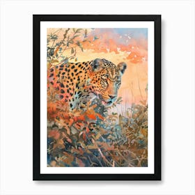 Leopard In The Bush Art Print
