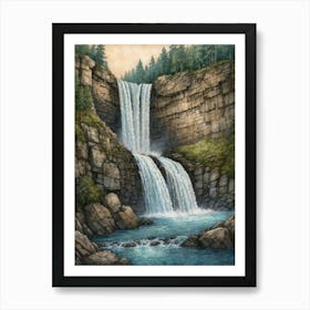 Waterfall 7 Art Print