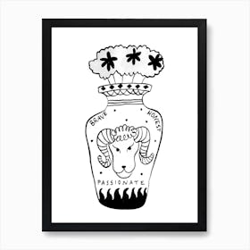 Aries Vase Art Print