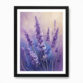 Lavender Plant Watercolor Painting 1 Art Print