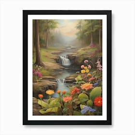 Stream In The Woods art print Poster