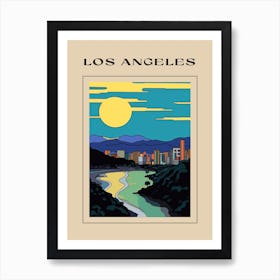 Minimal Design Style Of Los Angeles, Usa 1 Poster Art Print