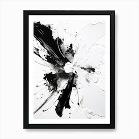 Spectrum Of Emotions Abstract Black And White 5 Art Print