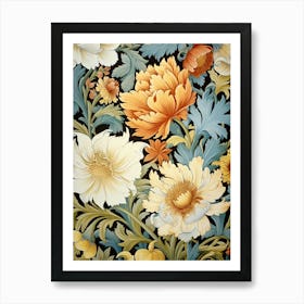 Floral Wallpaper Pattern Art Print